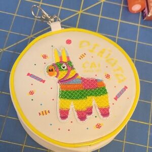 Colorful Piñata Accent 5" Zipper Purse New